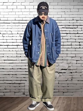 「BACK NUMBER（バックナンバー）のアイテム」を使った、BATSUさん（メンズ・171cm）の春コーディネート