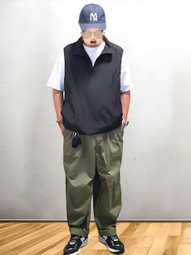 「アイテム（デジタル腕時計）」を使った、BATSUさん（メンズ・171cm）の夏コーディネート