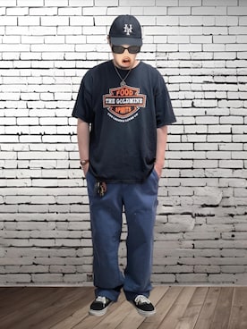 「GAP（ギャップ）のアイテム（パンツ）」を使った、BATSUさん（メンズ・171cm）の夏コーディネート