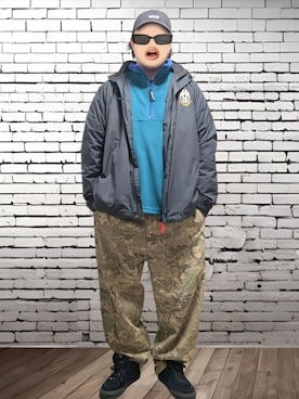 「DISCUS（ディスカス）のアイテム」を使った、BATSUさん（メンズ・171cm）の冬コーディネート