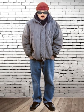 「Levi's（リーバイス）のアイテム（パンツ）」を使った、BATSUさん（メンズ・171cm）の冬コーディネート