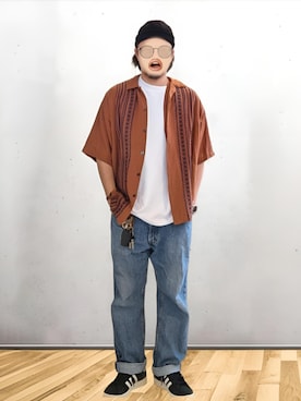 「アメカジ」｜BATSUさん（メンズ・171cm）の夏コーディネート