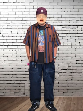 「アイテム（腕時計）」を使った、BATSUさん（メンズ・171cm）の夏コーディネート