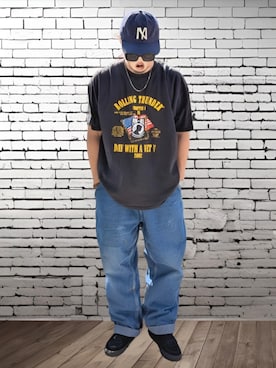 「Carhartt(カーハート)のアイテム」を使った、BATSUさん(メンズ・171cm)の秋コーディネート