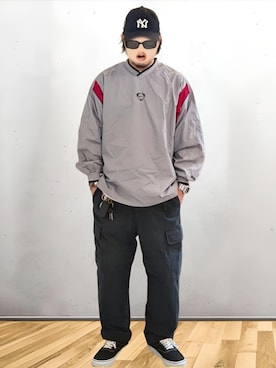 「VANS（バンズ）のアイテム」を使った、BATSUさん（メンズ・171cm）の夏コーディネート