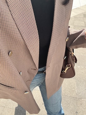 「アイテム（テーラードジャケット）」を使った、amiさん（レディース・159cm）の秋コーディネート