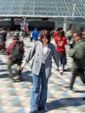 「PAGEBOY（ページボーイ）のアイテム（パンツ）」を使った、amiさん（レディース・159cm）の春コーディネート