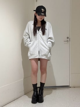 黒石夏帆さん（レディース・155cm）の春コーディネート