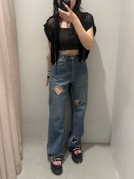 vintage HYSTERIC GLAMOUR 鍵編み ニットジャケット vintage HYSTERIC GLAMOUR 鍵編み ニットジャケット（HYSTERIC
