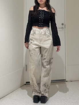 黒石夏帆さん（レディース・155cm）の秋コーディネート