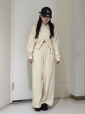 「EVRIS（エヴリス）のアイテム」を使った、黒石夏帆さん（レディース・155cm）の春コーディネート