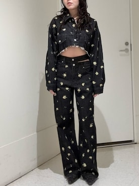 黒石夏帆さん（レディース・155cm）の冬コーディネート