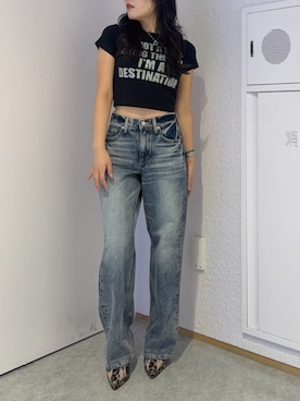 黒石夏帆さん(レディース・155cm)の夏コーディネート