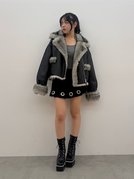 黒石夏帆さん(レディース・155cm)の秋コーディネート