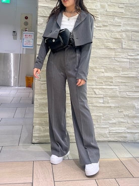 黒石夏帆さん（レディース・154cm）の春コーディネート