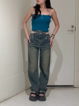 黒石夏帆さん(レディース・155cm)の夏コーディネート