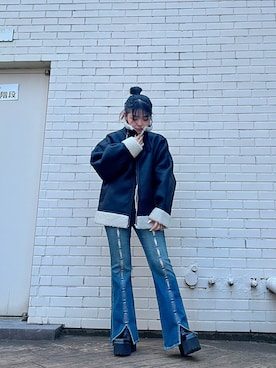 黒石夏帆さん（レディース・154cm）の夏コーディネート