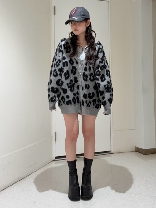 フェイクレザープラットフォームブーツ