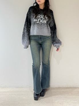 黒石夏帆さん（レディース・155cm）の冬コーディネート