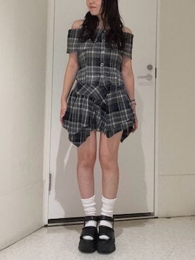 黒石夏帆さん（レディース・155cm）の夏コーディネート