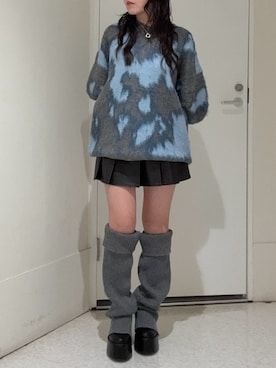 黒石夏帆さん（レディース・155cm）の冬コーディネート