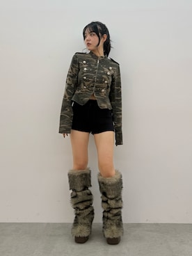黒石夏帆さん(レディース・155cm)の秋コーディネート