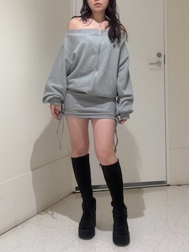 黒石夏帆さん（レディース・155cm）の秋コーディネート