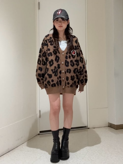 フェイクレザープラットフォームブーツ