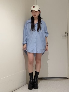 黒石夏帆さん（レディース・155cm）の春コーディネート