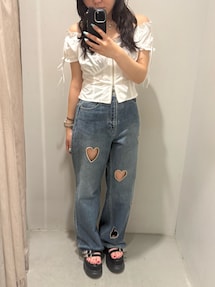 EVRIS ハートデニム ブルー S EVRIS ハートデニム ブルー S パンツ