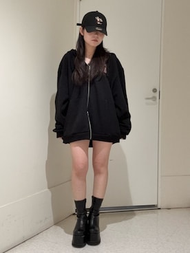 黒石夏帆さん（レディース・155cm）の春コーディネート