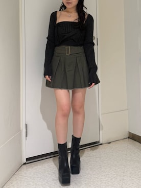 黒石夏帆さん（レディース・155cm）の夏コーディネート