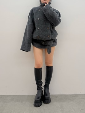 黒石夏帆さん(レディース・155cm)の秋コーディネート