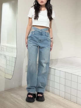 黒石夏帆さん(レディース・155cm)の夏コーディネート