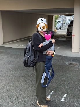 「アイテム（バックパック/リュック）」を使った、yukimocaさん（レディース・162cm）の秋コーディネート