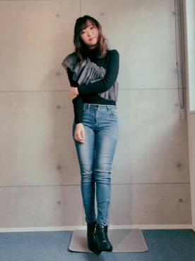 「GRL」｜「アイテム（その他トップス）」を使った、paramecium18さん（レディース・156cm）の冬コーディネート