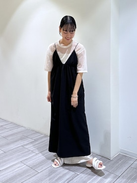 「SDGs」｜「アイテム（ワンピース/ドレス）」を使った、ANNAさん（レディース・156cm）の夏コーディネート