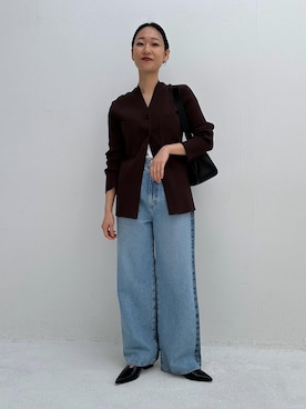 「オイリー」｜ANNAさん（レディース・156cm）の春コーディネート