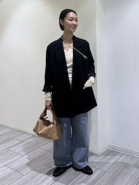 「アイテム（ハンドバッグ）」を使った、ANNAさん（レディース・156cm・20代）の秋コーディネート