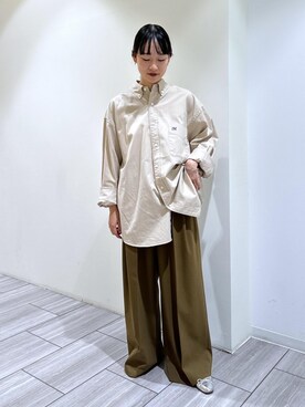 「SDGs」｜「アイテム（バレエシューズ）」を使った、ANNAさん（レディース・156cm）の夏コーディネート