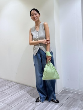 「アイテム（パンプス）」を使った、ANNAさん（レディース・156cm）の夏コーディネート
