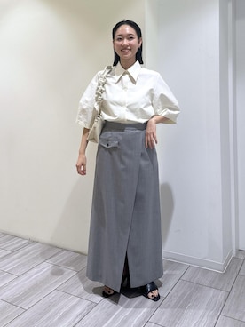 「SDGs」｜「アイテム（サンダル）」を使った、ANNAさん（レディース・156cm）の夏コーディネート