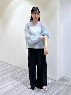 「SDGs」｜「アイテム（バレエシューズ）」を使った、ANNAさん（レディース・156cm）の夏コーディネート
