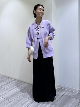 「アイテム（キーホルダー）」を使った、ANNAさん（レディース・156cm）の秋コーディネート