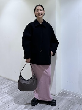 「初秋コーデ」｜「アイテム（ジャケット/アウター）」を使った、ANNAさん（レディース・156cm）の冬コーディネート