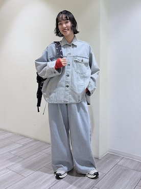 「GANNI（ガニー）のアイテム」を使った、ANNAさん（レディース・156cm）の春コーディネート