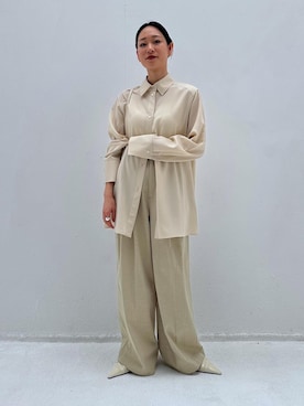 「オイリー」｜ANNAさん（レディース・156cm）の春コーディネート