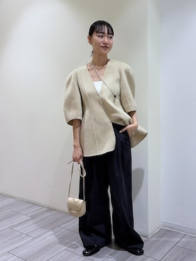 「EMOELLE（エモエレ）のアイテム」を使った、ANNAさん（レディース・156cm）の秋コーディネート