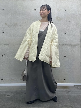 「FEMME」｜「アイテム（ジャンパースカート）」を使った、ANNAさん（レディース・156cm）の夏コーディネート