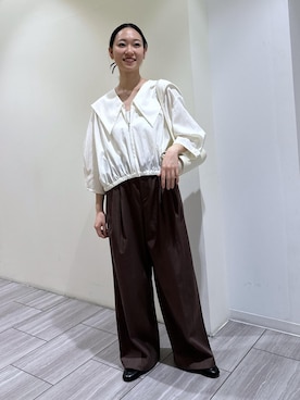 「オイリー」｜ANNAさん（レディース・156cm）の春コーディネート